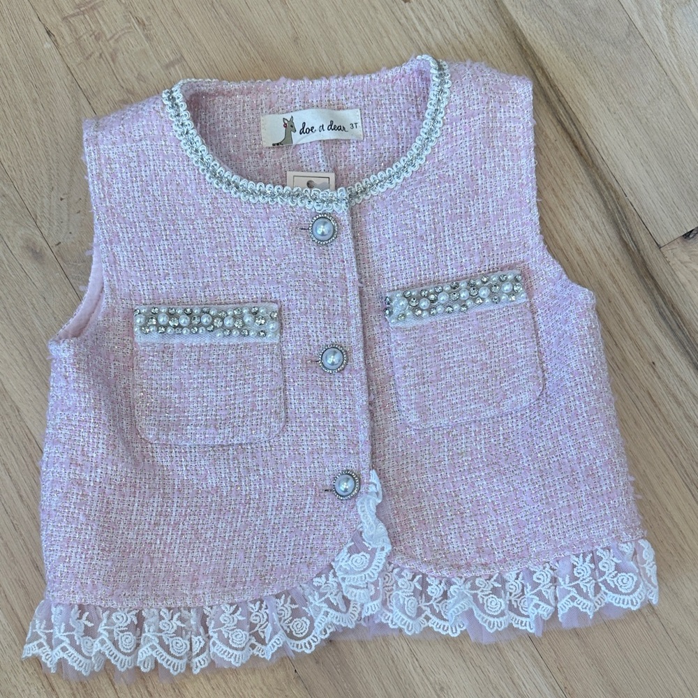 Pink Sleeveless Kids Top